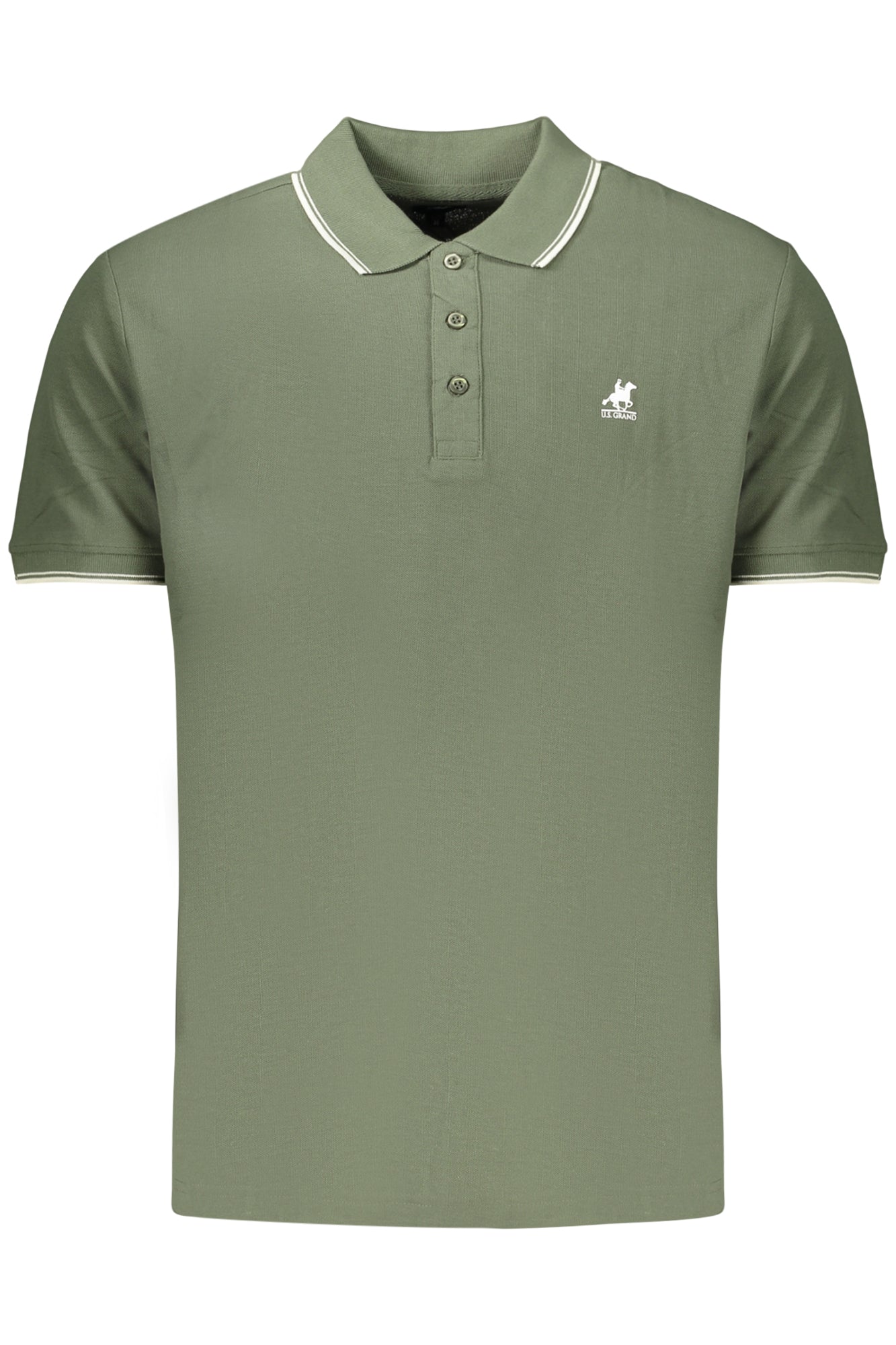 U.S. GRAND POLO MANICHE CORTE UOMO VERDE
