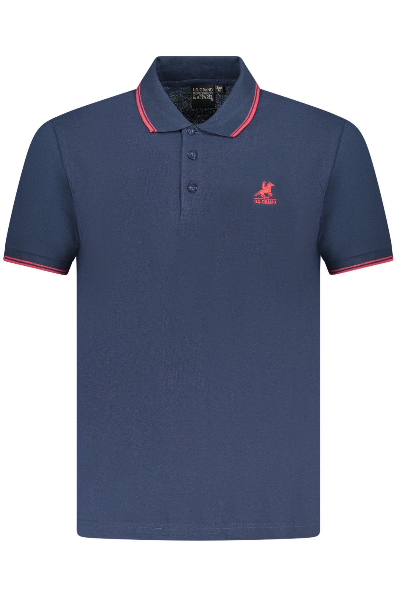 U.S. GRAND POLO MANICHE CORTE UOMO BLU