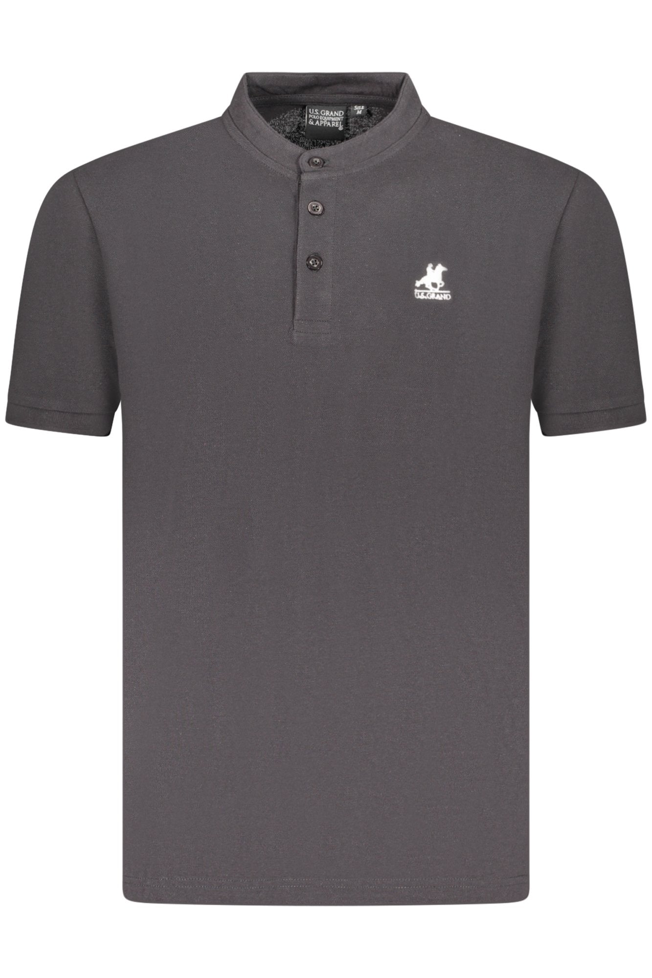 U.S. GRAND POLO MANICHE CORTE UOMO NERO