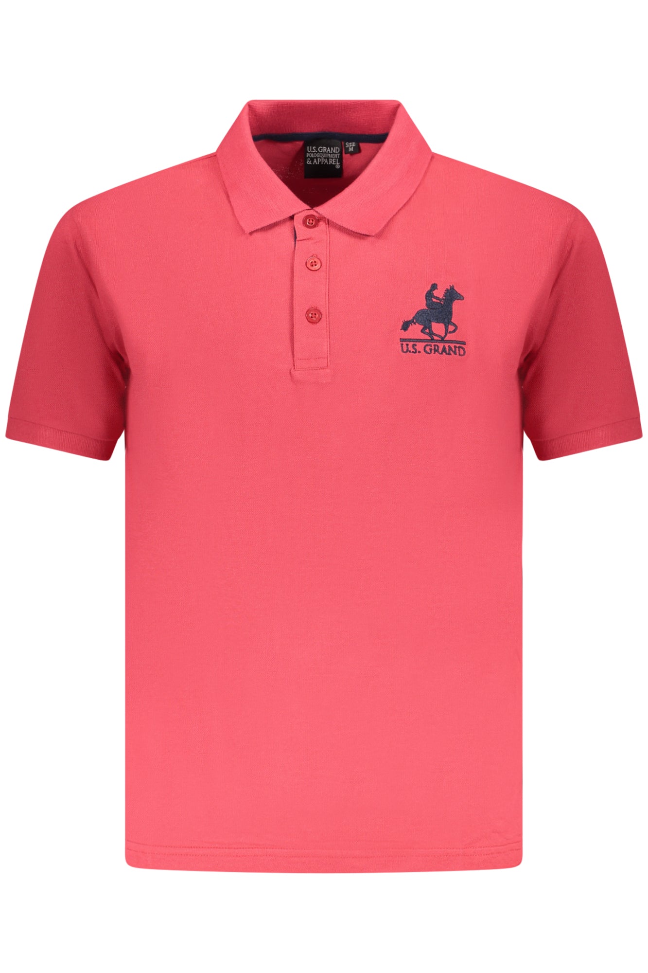 U.S. GRAND POLO MANICHE CORTE UOMO ROSSO