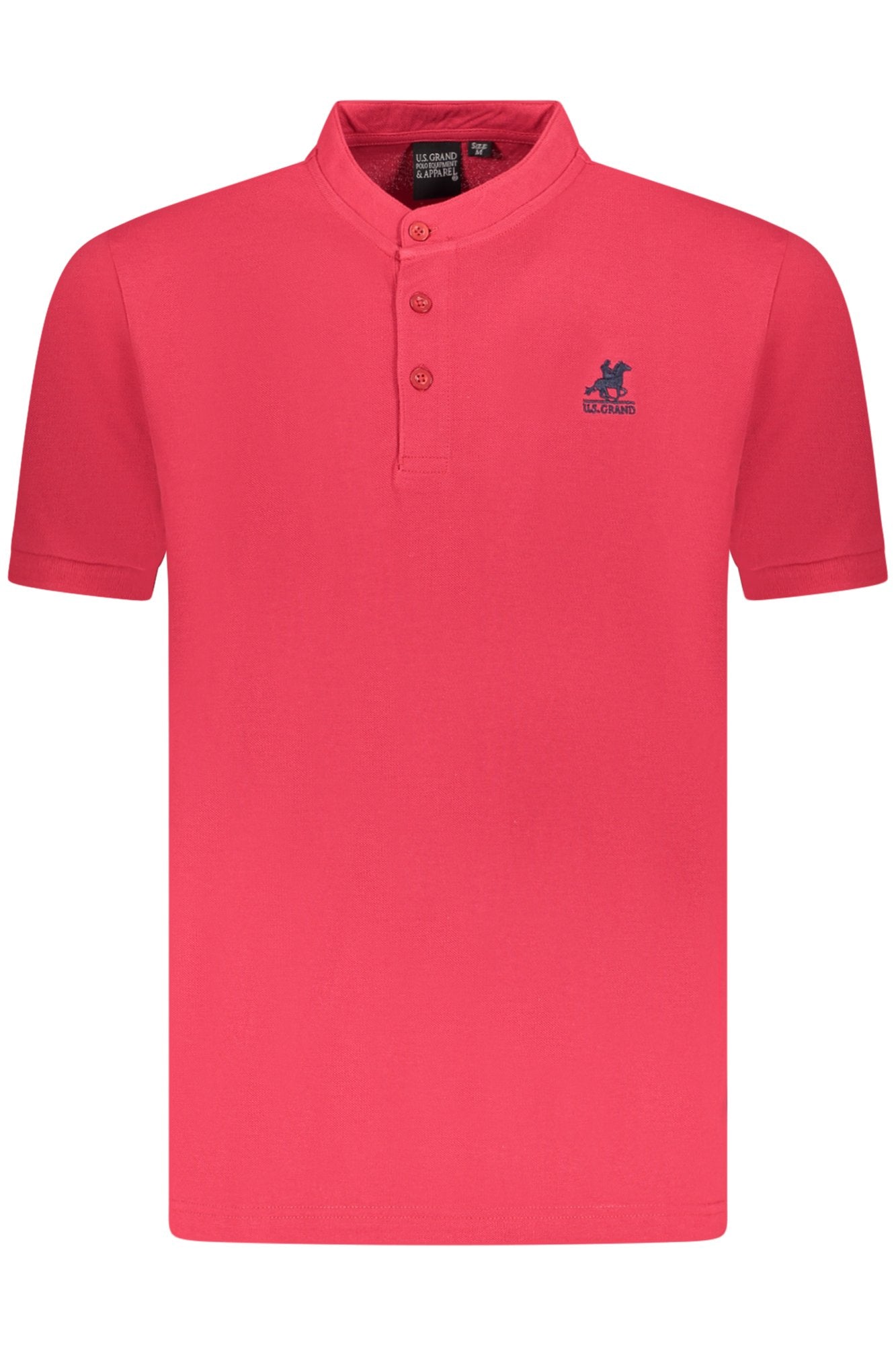 U.S. GRAND POLO MANICHE CORTE UOMO ROSSO