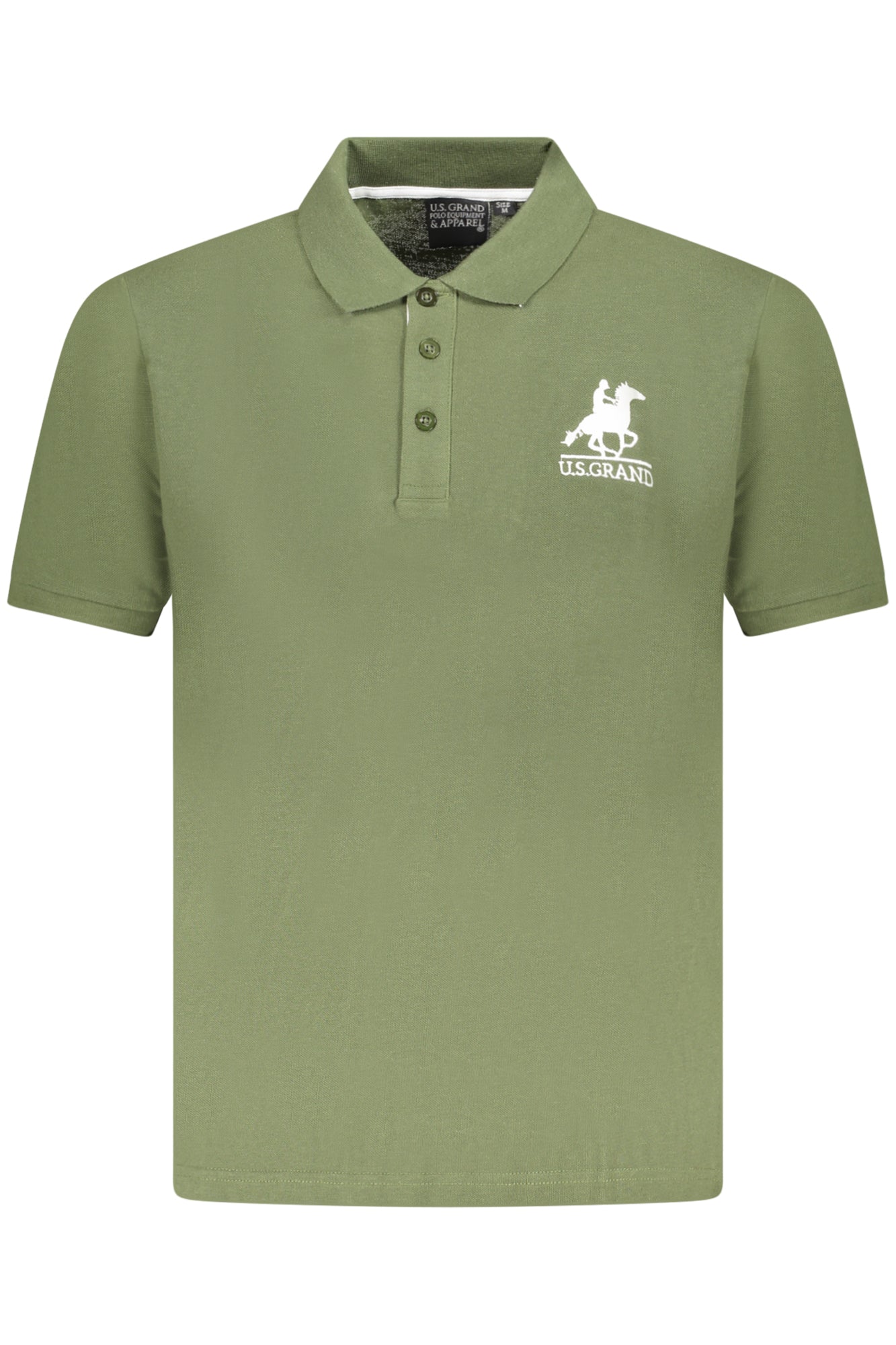 U.S. GRAND POLO MANICHE CORTE UOMO VERDE