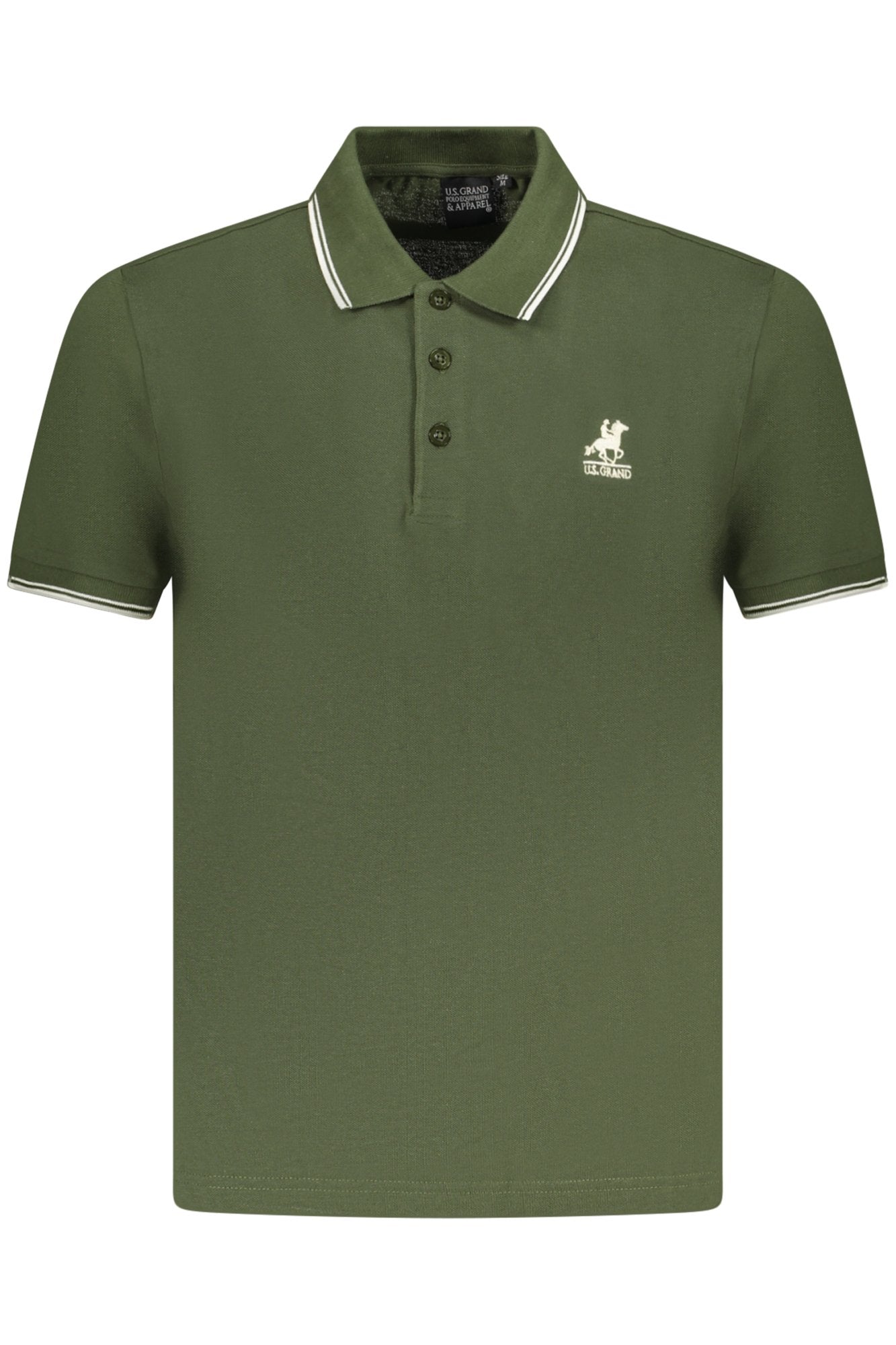 U.S. GRAND POLO MANICHE CORTE UOMO VERDE