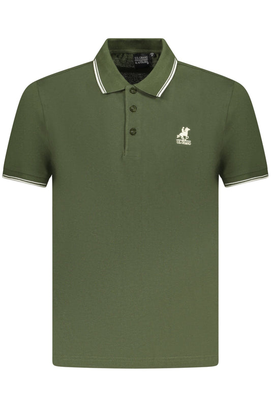 U.S. GRAND POLO MANICHE CORTE UOMO VERDE