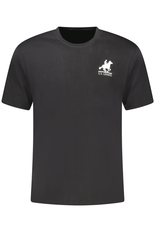 U.S. GRAND T-SHIRT MANICHE CORTE UOMO NERO