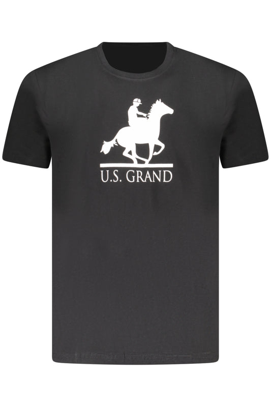 U.S. GRAND T-SHIRT MANICHE CORTE UOMO NERO