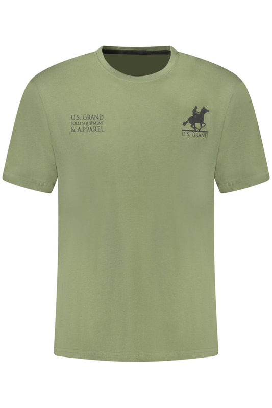 U.S. GRAND T-SHIRT MANICHE CORTE UOMO VERDE