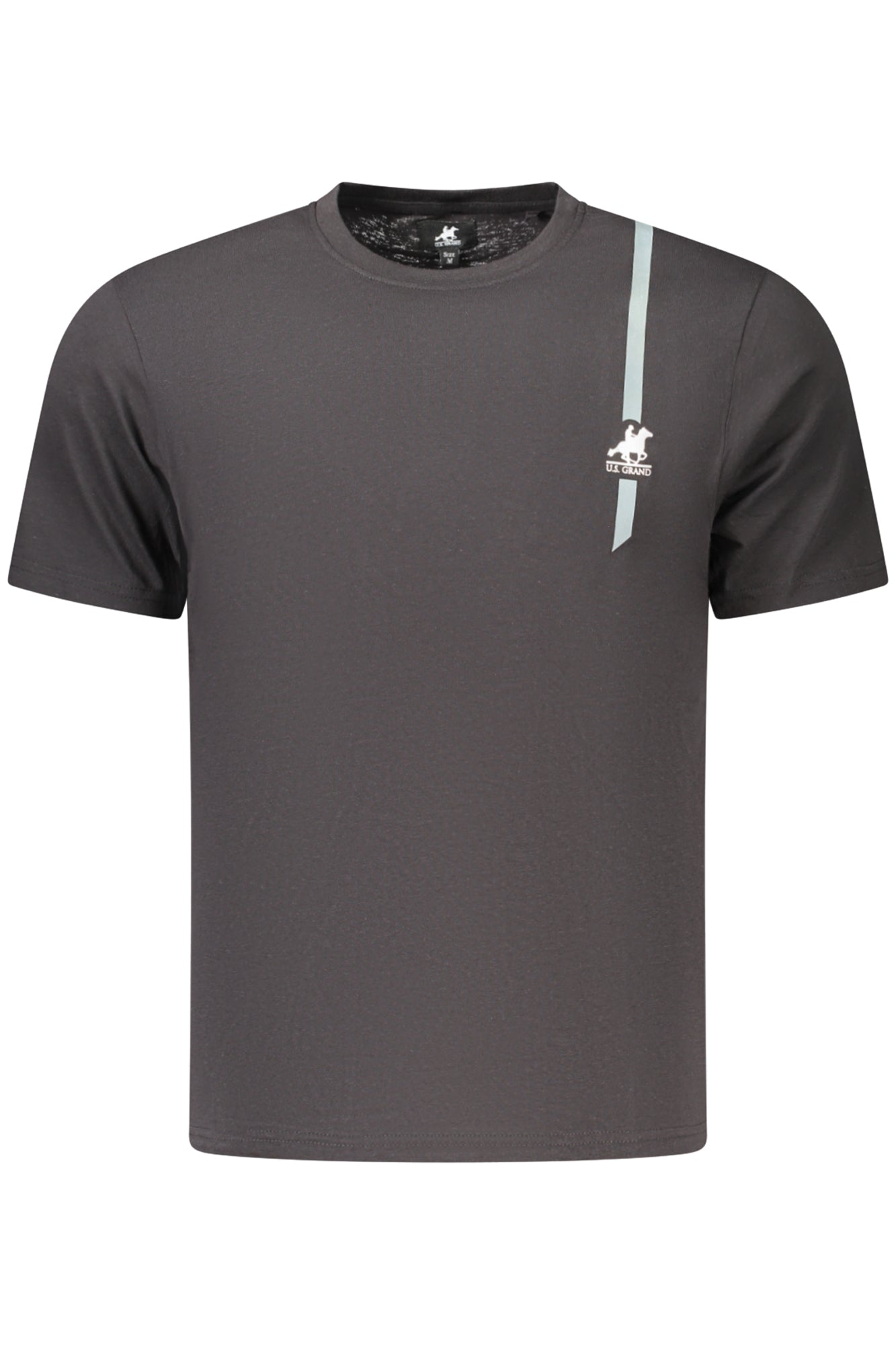 U.S. GRAND T-SHIRT MANICHE CORTE UOMO NERO