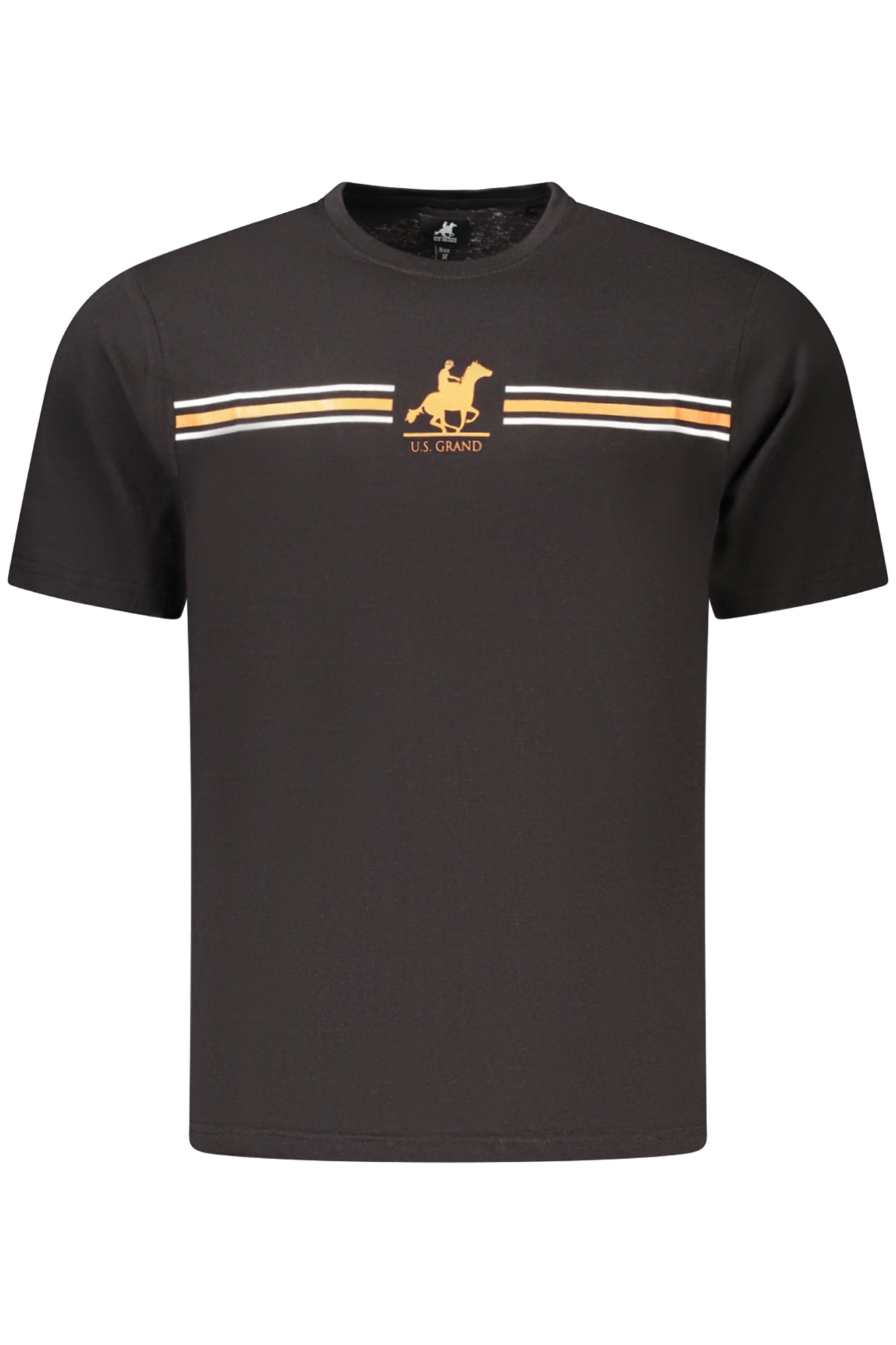 U.S. GRAND T-SHIRT MANICHE CORTE UOMO NERO