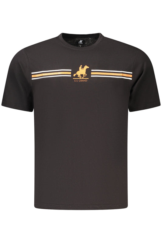U.S. GRAND T-SHIRT MANICHE CORTE UOMO NERO