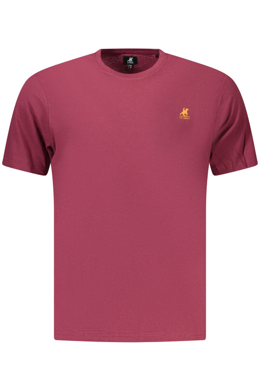 U.S. GRAND T-SHIRT MANICHE CORTE UOMO ROSSO