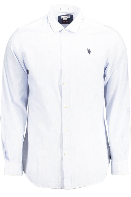 U.S. POLO ASSN. CAMICIA MANICHE LUNGHE UOMO AZZURRO