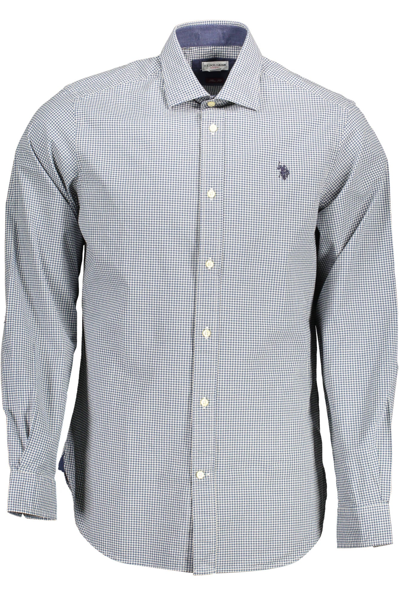 U.S. POLO ASSN. CAMICIA MANICHE LUNGHE UOMO AZZURRO