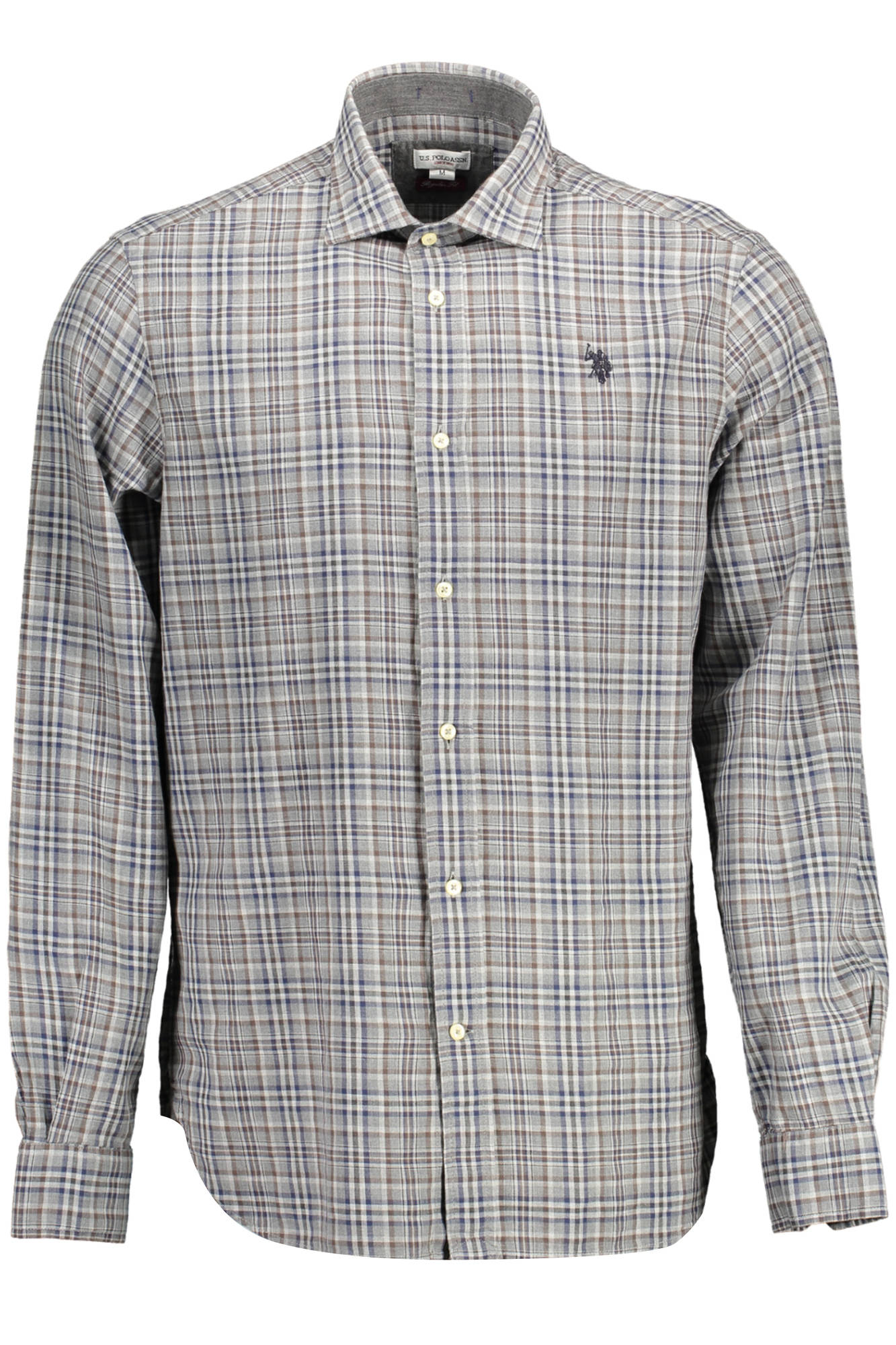 U.S. POLO ASSN. CAMICIA MANICHE LUNGHE UOMO GRIGIO