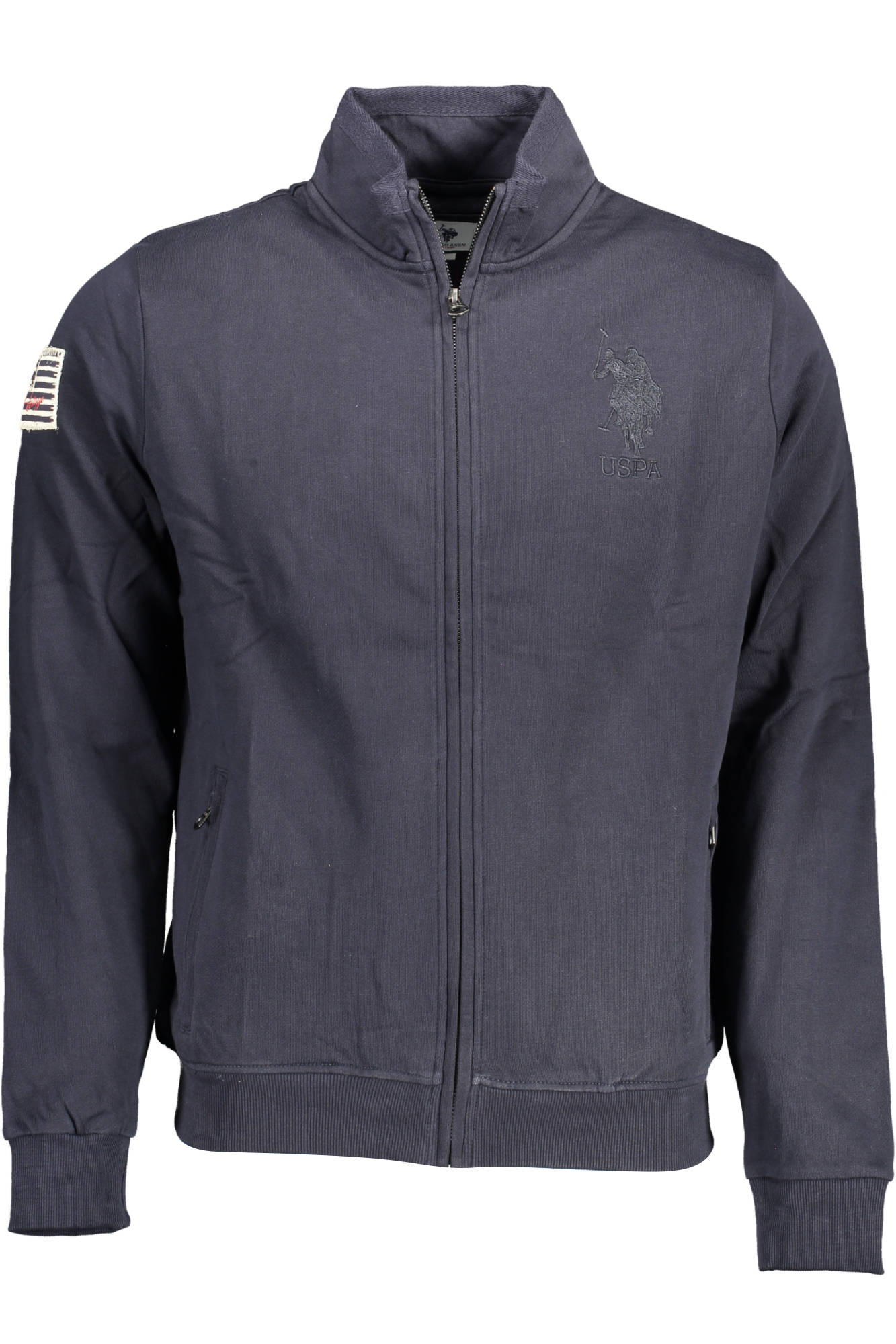 U.S. POLO ASSN. FELPA CON ZIP UOMO BLU