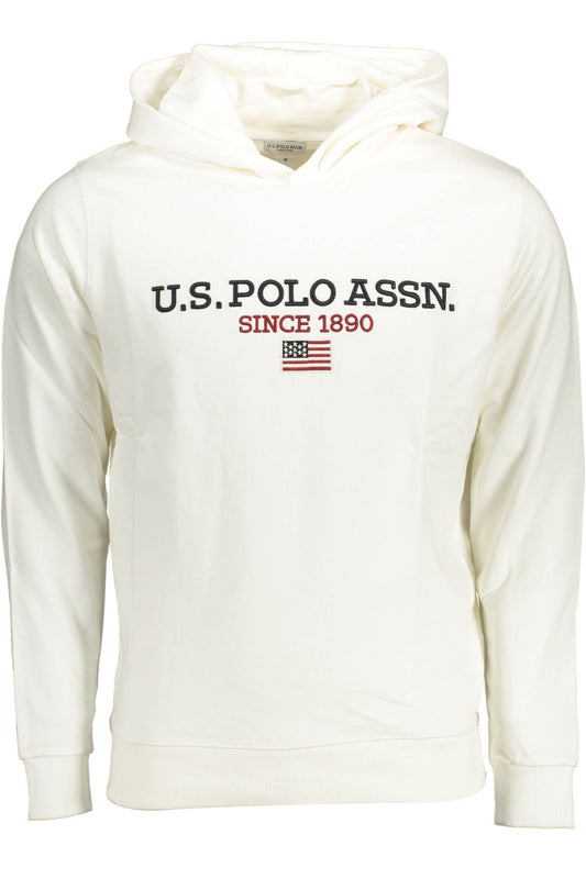 U.S. POLO ASSN. FELPA SENZA ZIP UOMO BIANCO