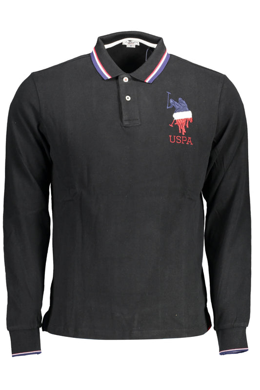 U.S. POLO ASSN. POLO MANICHE LUNGHE UOMO NERO